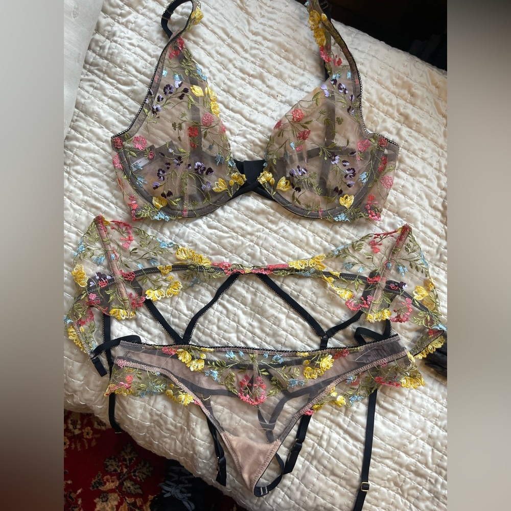 Victoria’s Secret For Love And Lemons Lace Set